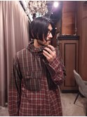 メンズのミニボブ　メンズショート