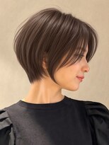 アビリタ(abilita) ショート 丸みボブ 美人ショート ベージュ 赤み消しカラー 40代