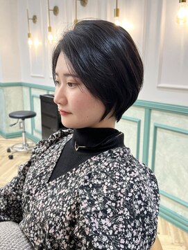 ロンドイディールバンダイ 新潟万代(Lond ideal) 縮毛矯正×ショートボブ