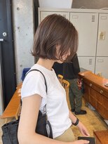 エインアンリー 明治神宮前(AIN.ANLY.)&nbsp;ボブパーマ、ボブ毛先パーマ、ボブナチュラルパーマ、ボブゆるめ