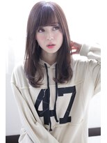 オウル(Owll)&nbsp;ワンレングス丸みフォルム[mignon]女性らしいウエーブセミディー