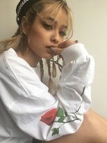 model hanako 編み込みアレンジ　TLONY　渋谷