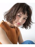 大人かわいい ゆるパーマ×グレージュ《Belle銀座5丁目》