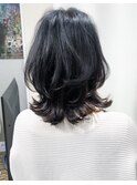 #くびれ#ウルフ#ボブウルフ#レイヤー#外ハネ#ロブヘア