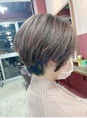 40代白髪ぼかしハイライトショート【Ruufus恵比寿渋谷】202201
