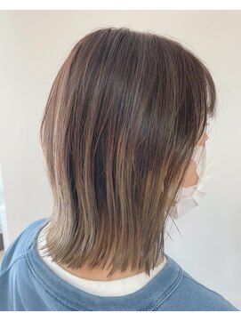 フレールヘアー(Frere hair) ミディアム、バレイヤージュカラー！！