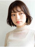 内巻きボブ