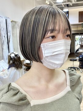 ベンチ(bench) 【表面ハイライト×bob】マサキ