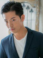 トニーアンドガイメン ホテル京阪仙台店(TONI&GUY MEN) 七三オールバックでワイルドツーブロック黒髪ショートe仙台