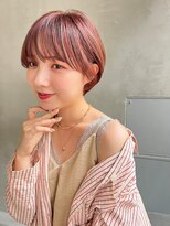ケイト(kate) 【kate 大宮】丸みショートボブxさくらピンク