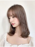 【夏カラー】シルキーベージュくびれミディ　芝下光