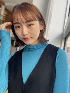 バイオレット 表参道店(Violet) 前髪パーマ、切りっぱなしボブ