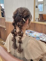 トップヘアー 中庄店(TOP HAIR fuapua) パーティツインスタイル『Nao』