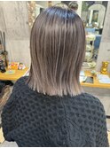 『京都 山科 ルーナヘアー』大人バレイヤージュ ボブ 草木真一郎