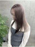ミルクティーグレージュ 全頭ブリーチ2回