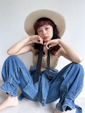 ヘアーアンドファッションシオミエイチ (hair＆fashion shiomi H) くるくるミディパーマ