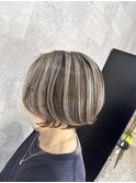 白髪ぼかしハイライト
