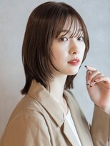 ガーデンヨコハマエスト(GARDEN YOKOHAMA est)&nbsp;ロブ　レイヤーロブ　シースルーバング　ナチュラル