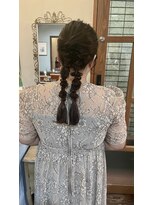 ロチカバイドールヘアー 心斎橋(Rotika by Doll hair) ツイン編み下ろし