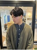 毛流れセンターパート/ニュアンスパーマ