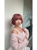 ヘアアレンジ＋ブリーチ＋オンカラー