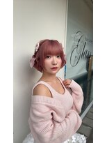 グラス 春吉1号店(glass)&nbsp;ヘアアレンジ＋ブリーチ＋オンカラー