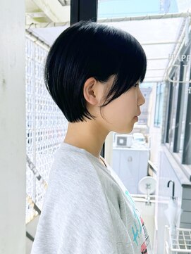 ハピネス 河原町店(Happiness) ショートボブ　黒髪　京都美容室　進詩織