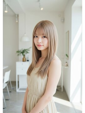 フュージョンファイブ(FUSION5) レイヤーロングベージュ20代30代40代くびれエクステ韓国ヘア