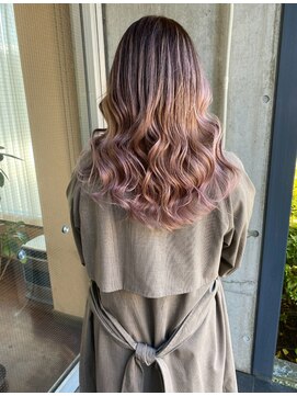 ピンクバレイヤージュ