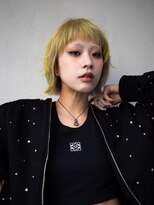 ギークス(GEEKS) 【GEEKS渋谷】レイヤーボブ/デザインカラー/ハイトーン/前髪あり