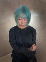 キイ ギンザ(k.e.y GINZA)&nbsp;レイヤーボブ×ミントカラー