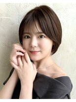 アフロート ルヴア(AFLOAT RUVUA)&nbsp;40代50代お洒落な白髪染ショートボブ新宿ケアカラー