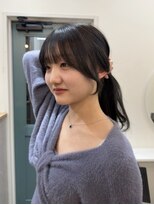 ヒョンミョン ライズバイレボ 柏西口店(hyon myon/RISEbyREVO)&nbsp;顔周りカット/おくれ毛カット/レイヤー