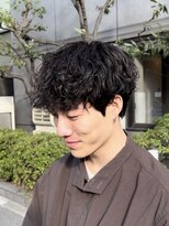 ノイセルヘアー(Noisyle Men's hair) リバースセンターパート/ニュアンスパーマ/ダウンバング/大阪◎