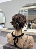 お呼ばれヘアセット/シニヨン/２０代/30代/40代