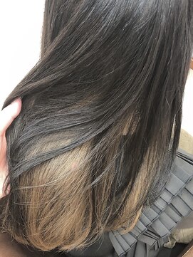 ビランチェ 池袋(bilancia) インナーカラー◆オリーブカラーベージュ