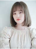 長めボブ◆自然とまとまる小顔見え毛量調整カット