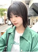 「NUDE」#切りっぱなしボブ10代20代30代40代ミニボブ 前下りボブ