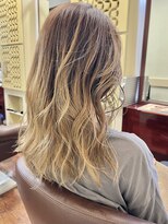 ヘアモード カクテル&nbsp;ラフウェーブ×ハイライトグラデーション