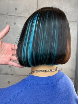マックス フォー ヘアー(MAX FOR HAIR) 【デザインカラー】綺麗なボブ×高めインナーカラー◎