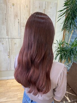 サンタフェ 岡崎店(Santa'Fe) ピンクブラウンが可愛いロングヘア♪