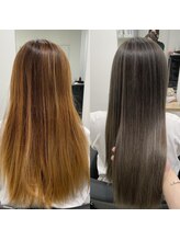 髪質改善UPTOGLOSS☆カラーや縮毛強制と同時に施術可能☆○○では髪質改善/Coloristが徹底サポート