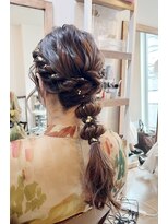 ロカット サロン(Roquat Salon) あみおろしロングアレンジ【ヘアセット/立川/立川南/浴衣】