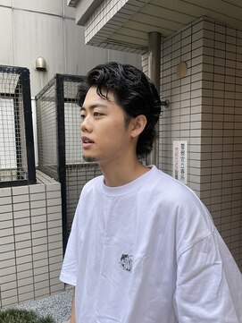 ウェルネス(Wellness) ハイライト波巻きマッシュアップバング束感ショート13