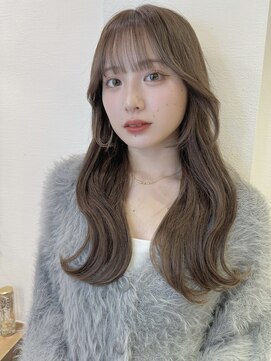 ロンドアベニール 北千住(Lond avenir) 【韓国ヘア】顔周りカット グレーベージュ 前髪パーマ