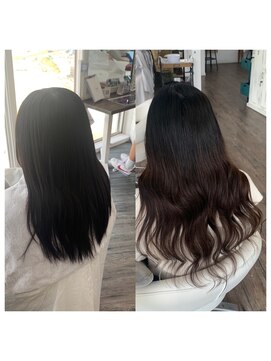 クラン ヘアーアンドスタジオ(CLAN hair & studio) ハイトーンエクステブリーチインナーミルクティーベージュ