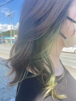 ピックアップ(Pick UP)&nbsp;人気閲覧スタイルNO3イヤリングカラー グリーン  ブリーチ