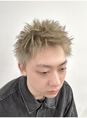 ブロンドスパイキー《メンズ/メンズカット/メンズカラー》