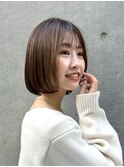 シースルーバングの大人ボブ【銀座/有楽町】30代40代50代