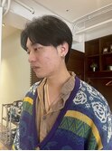 マッシュ/刈り上げないマッシュ/センターパート/センター分け